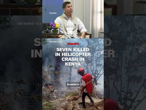 7 killed in helicopter crash in Kenya