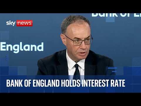 Bank of England holds interest rate at 3.75%