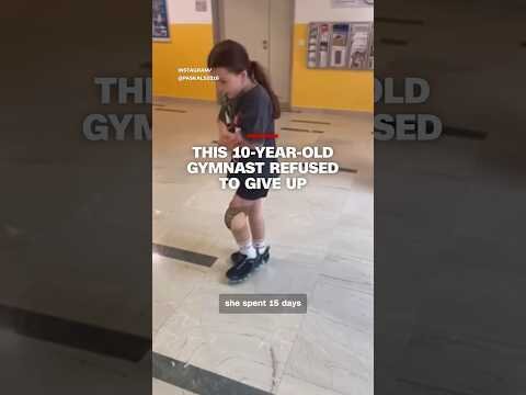 This 10-year-old gymnast refused to give up