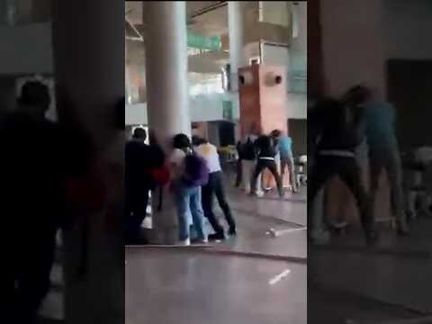 Earthquake sends debris falling at Colombia airport