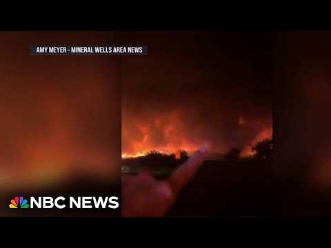 Hundreds evacuated as Texas wildfire explodes