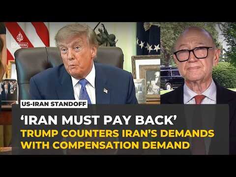 Trump demands compensation from Iran, claims US control of Strait of Hormuz