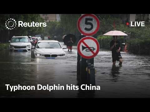 Typhoon Dolphin hits China
