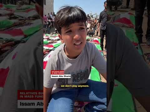 Funeral held for 112 Palestinians killed in 2023 strike