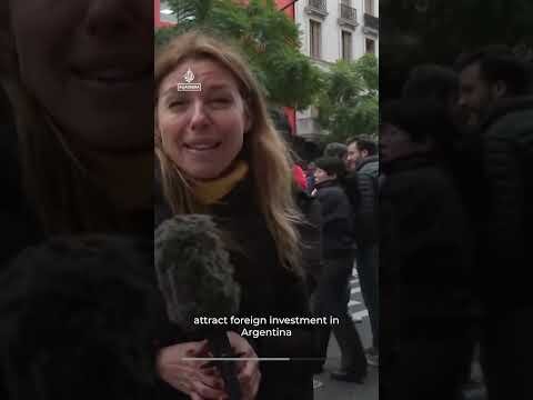 Police in Argentina use tear gas to stop protesters