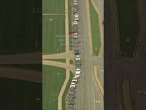 Long lines at gas stations after storms slam Midwest