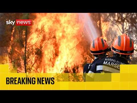 Wildfires rage in France as firefighters report progress