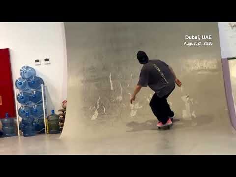Dubai skateboarders move indoors to escape summer heat