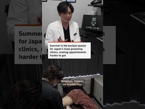 Japanese men turn to hair removal in scorching summer