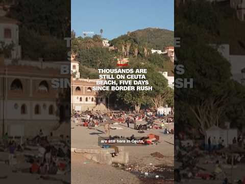 Thousands are still on Ceuta beach, five days since border rush