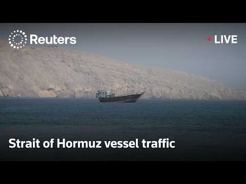 Vessel traffic in Strait of Hormuz
