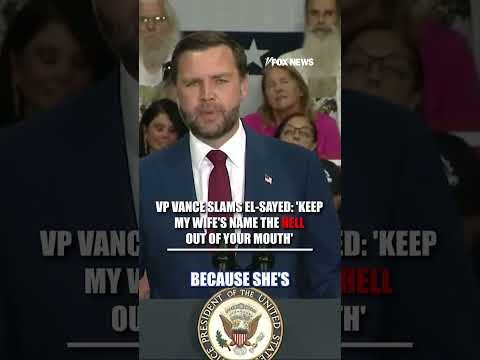 Vance SLAMS El-Sayed: ‘Keep my wife’s name the HELL out of your mouth’ #shorts #foxnews #news #us