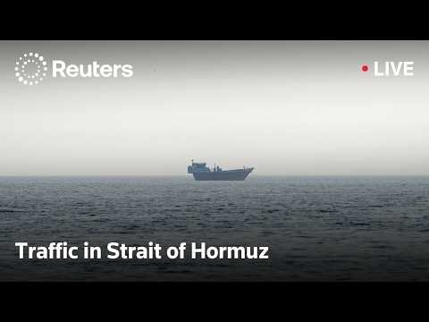 Vessel traffic in Strait of Hormuz