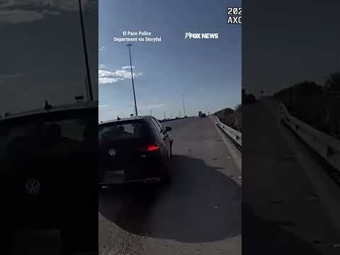 Distracted driver nearly RUNS OVER police officer during traffic stop #shorts