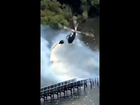 Helicopter helps extinguish boardwalk fire in Florida