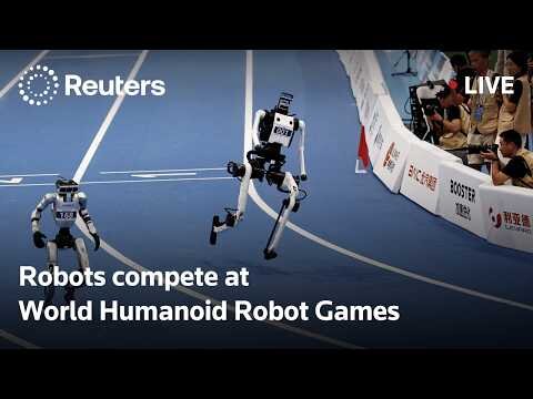 Robots compete at World Humanoid Robot Games in Beijing