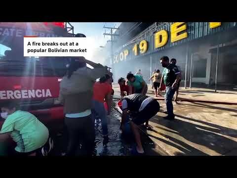 Blaze engulfs popular Bolivian market