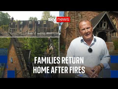 Families return to homes reduced to ashes after wildfire rips through community