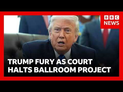 Trump fury as US court halts his $400m dollar ballroom project