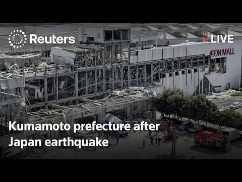 Kumamoto prefecture after Japan earthquake