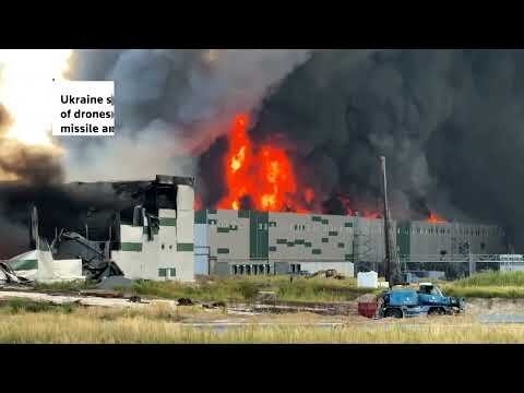Warehouses, homes hit in Russian overnight attack on Kyiv region