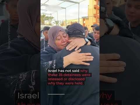 Israel releases 35 Palestinian prisoners back into Gaza