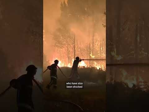 Fire-hit communities aid firefighters as wildfires rage in France