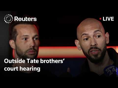 Outside Tate brothers’ court hearing
