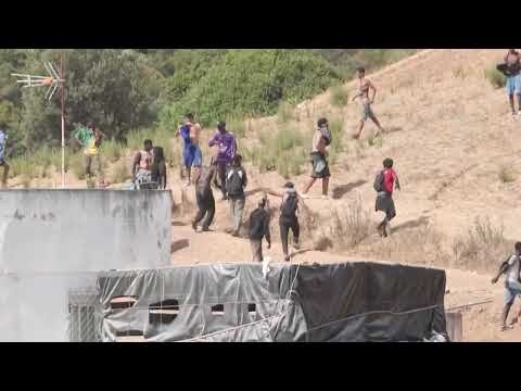 Moroccan security disperses migrants heading for Spain's Ceuta