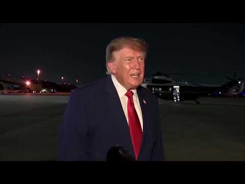 Trump says his plane faced 'greater risk' in flight change