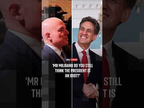 Mr. Miliband, do you still think the president is an idiot'?