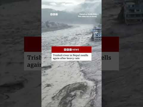 Trishuli river in Nepal swells again after heavy rain. #BBCNews