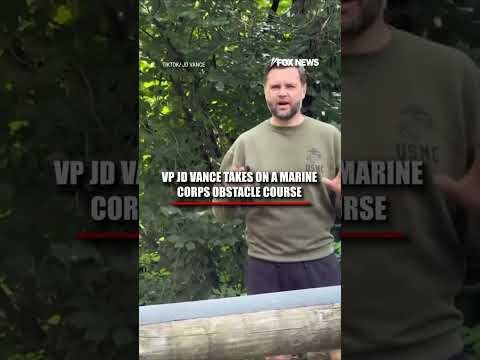JD Vance TAKES ON Marine Corps obstacle course #shorts #us #news #foxnews
