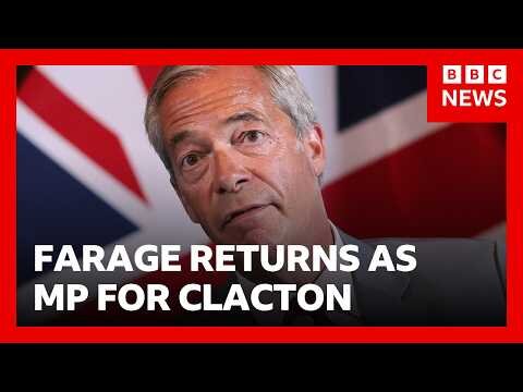Nigel Farage returns as MP, winning Clacton by-election that major parties boycotted