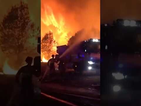 300,000 evacuate as wildfires devastate Spain and France