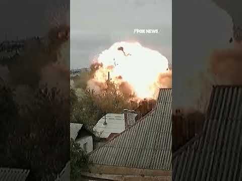 Russian missile SLAMS into Ukrainian residential neighborhood #foxnews #news #shorts #ukraine