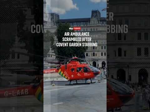 Air ambulance scrambled after Covent Garden stabbing