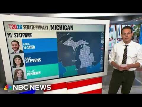 Steve Kornacki previews the key counties ahead of Michigan’s high-stakes Democratic Senate primary