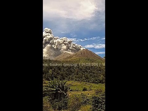 Indonesian volcano spews ash and smoke during eruption