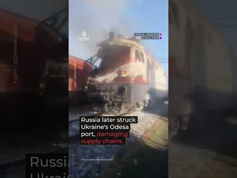 Ukraine attacks key Russian grain terminal on Black Sea port