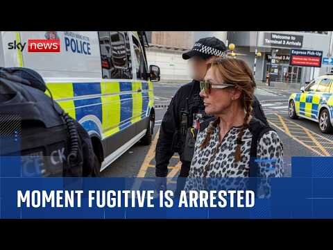 Moment fugitive fraudster is arrested ahead of six-year jail sentence