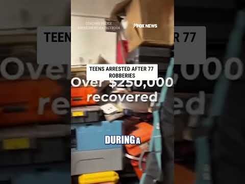 CA teens arrested in connection with 77 robberies #foxnews #news #us #fox