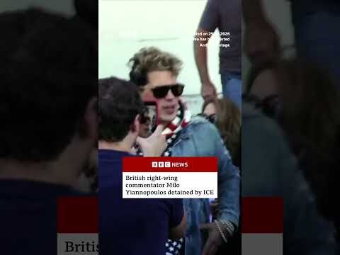 British right-wing commentator Milo Yiannopoulos detained by ICE. #US #BBCNews