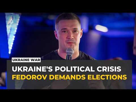 Ousted Ukraine defence minister calls for elections despite wartime ban