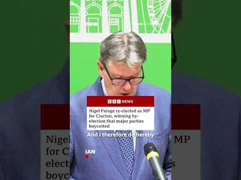Nigel Farage has won the Clacton by-election. #BBCNews