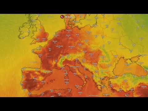 Heatmap shows England and Europe as wildfires in Britain hit record levels