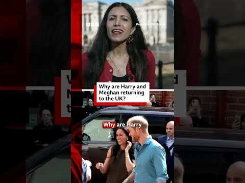 Why are Harry and Meghan returning to the UK? #Harry #Meghan #UKRoyals #BBCNews