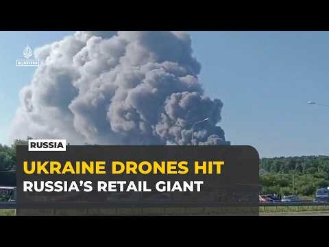 Wildberries warehouse burns near St Petersburg after Ukrainian drone strike