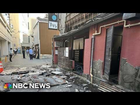 A major earthquake strikes southern Japan