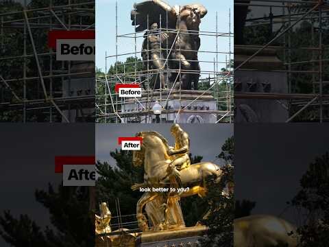 Trump’s new gold statues in DC: Classy or tacky?